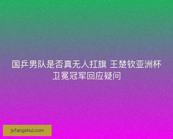 国乒男队是否真无人扛旗 王楚钦亚洲杯卫冕冠军回应疑问